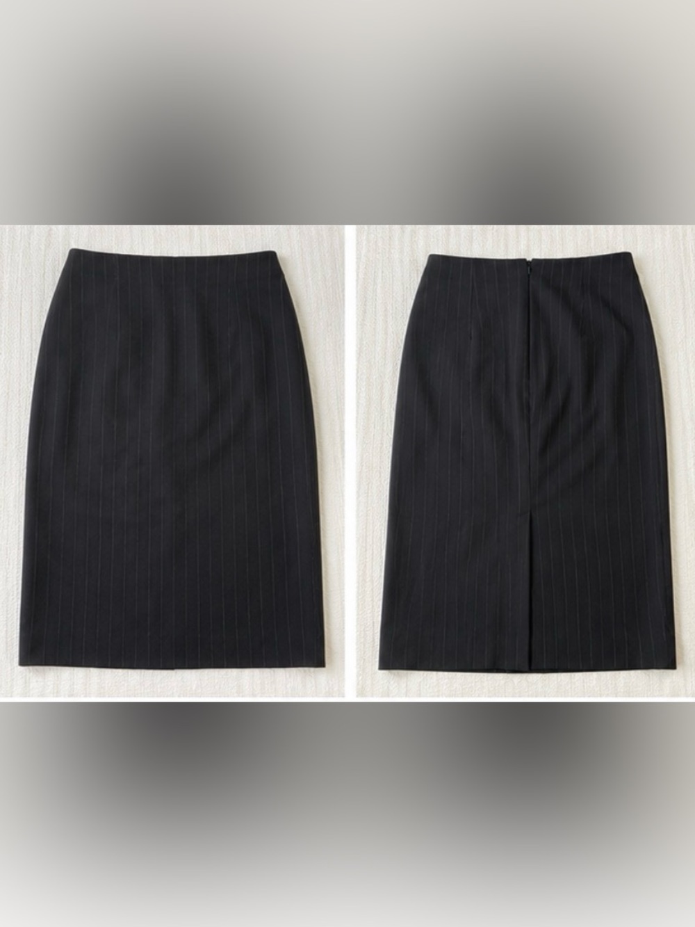 Banana Republic Black Pinstripe Skirt